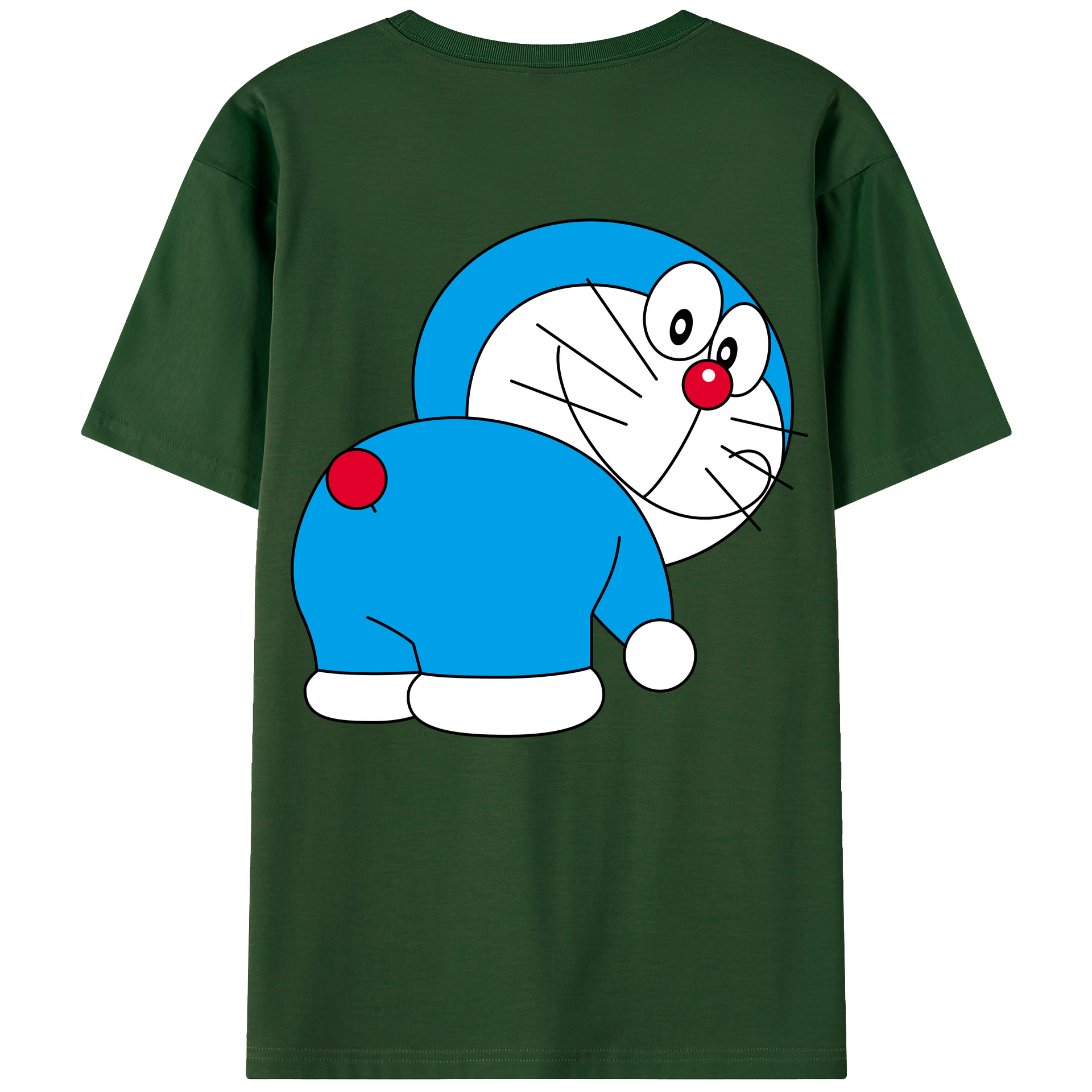 （画像用） ドラえもん Doraemon 綿100％半袖Tシャツ（背面プリント）
